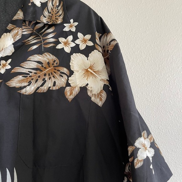 MAKAI men’s button down collar shirt size medium Hawaiian print - Picture 3 of 5